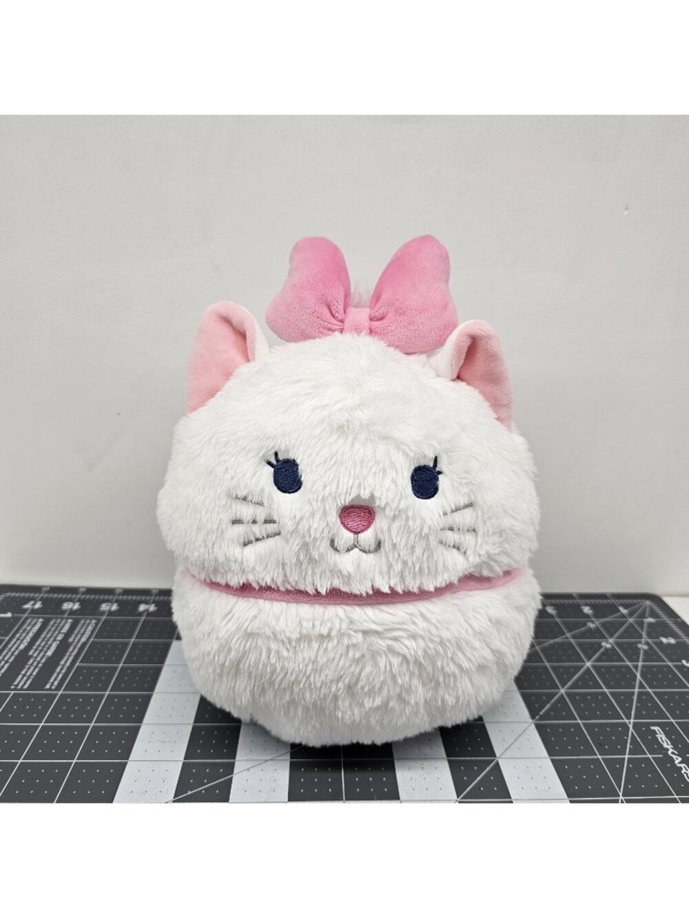 Disney Aristocats Marie Squishmallow 9" Pink Bow White Cat Plush Stuffed Animal